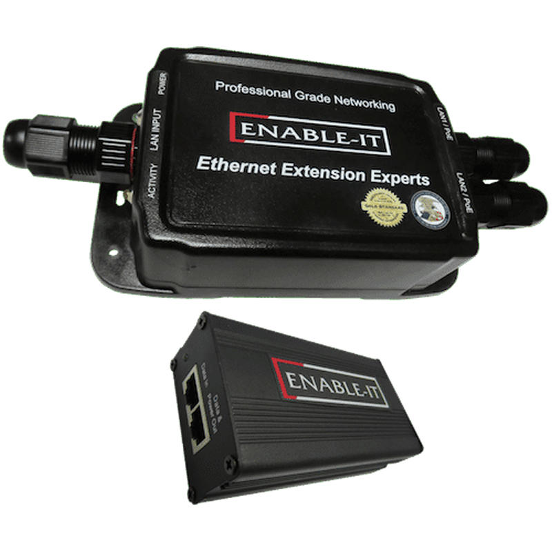 Enable-IT 828WP Outdoor IP68 Rated Waterproof Gigabit PoE Extender